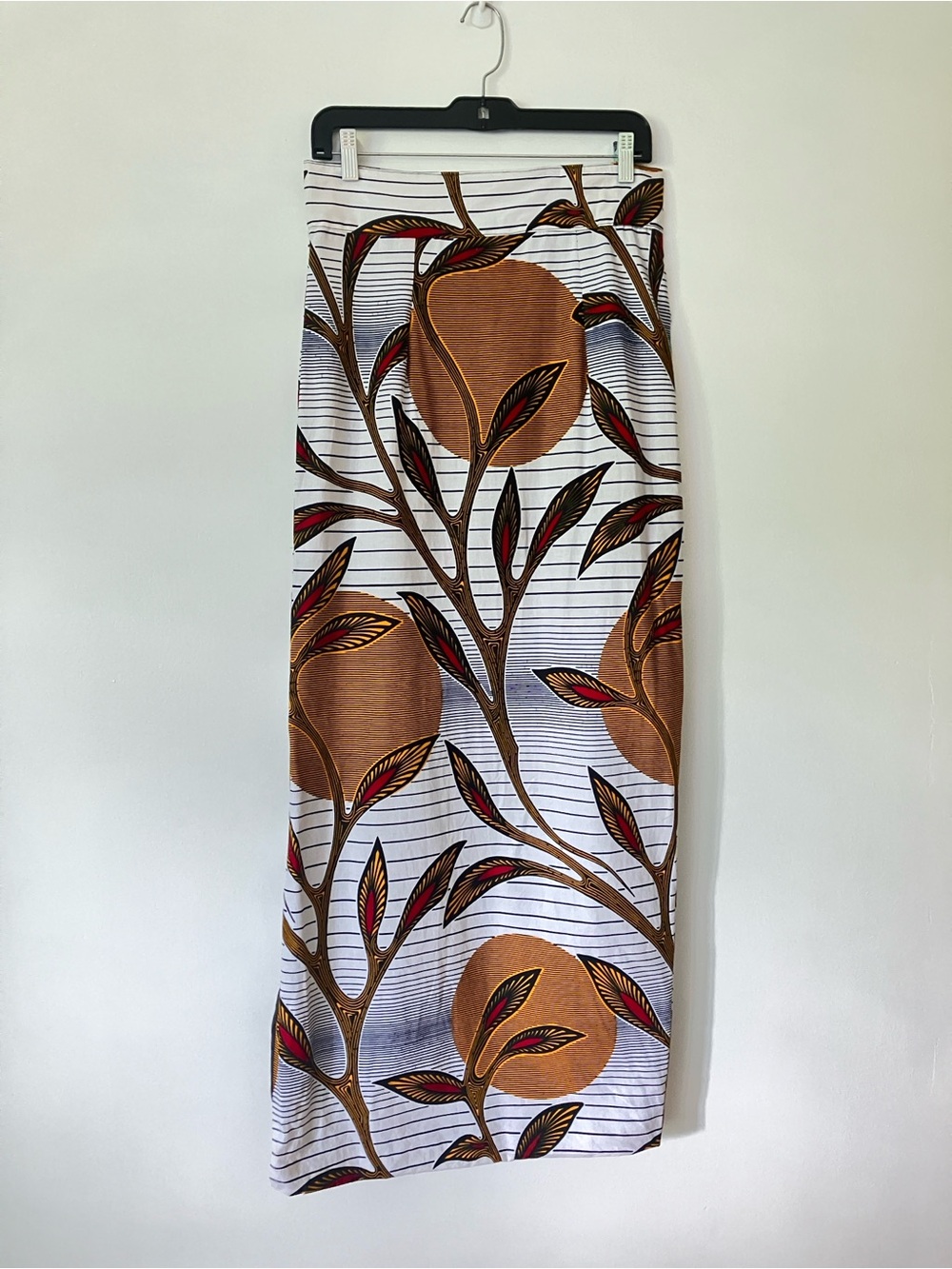 Handmade Maxi skirt Ankara African Wax Print fabric women’s size medium